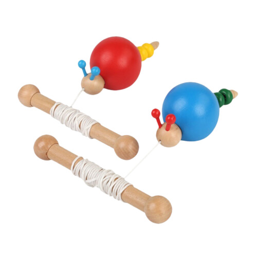Set Carrellino In Legno Con Corda Per Bambini 1