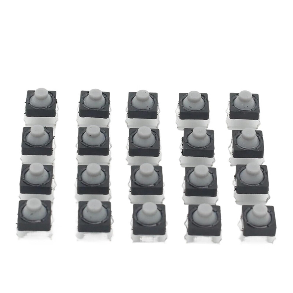 Conductive Silicone Soundless Tactile Push Button Switch Selfreset 8X8x5mm 4Pin 20Pcs/Lot 9339159538814