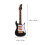Mini E-Gitarre Geburtstagsfeier Deko Mit Box Und Schwarz 10 Cm 2