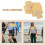 2 Set Gonne Hula Hawaiane In Carta Raffia Per Uomo 8