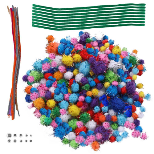 1 Set Mit 240 Plüsch Pompons Zum Und Basteln