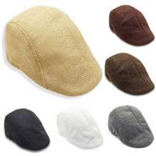 Beret Newsboy Hut Flachs
