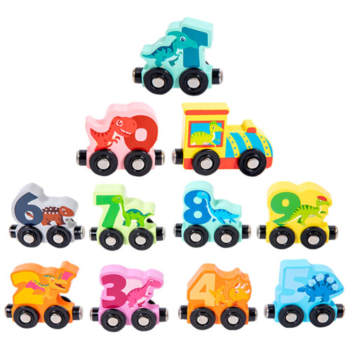 1 Set Kinder Nummer Trein Educatief Speelgoed