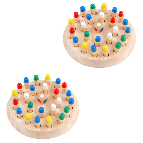 2Sets Schaakspel Educatief Memory Spelset 1