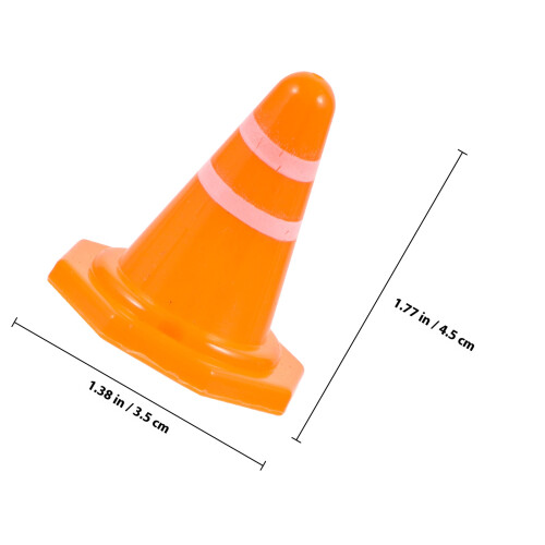 16 Unidades Mini Cones De Tráfego Para Miniatura 1