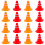 16 Unidades Mini Cones De Tráfego Para Miniatura 7