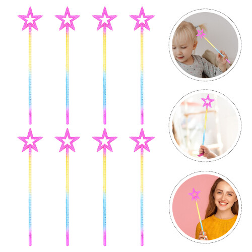 8 Unidades Bastões De Infantil Plástico Com Para 2