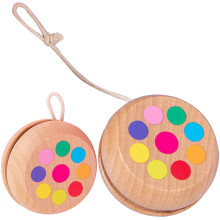 8 Holz Jo-Jo Spielzeug, Süße Kugeln, Fingerspielzeug Für Kinder