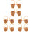 12 Pezzi Tote In Rattan Mini Decorativo 2