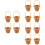 12 Pezzi Tote In Rattan Mini Decorativo 6