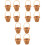 12 Pezzi Tote In Rattan Mini Decorativo 3