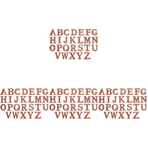 104 Lettres En Découpées Pour Artisanales 2