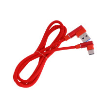 1M Rechtwinkliges USB C Kabel Geflochten 2,4 A Für Pro