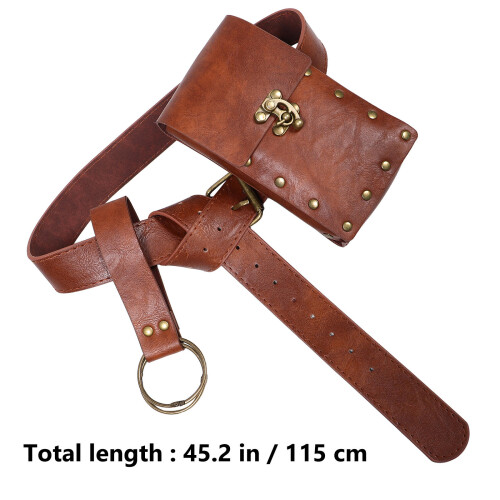 Conjunto De Couro Pu Medieval Renascentista 2