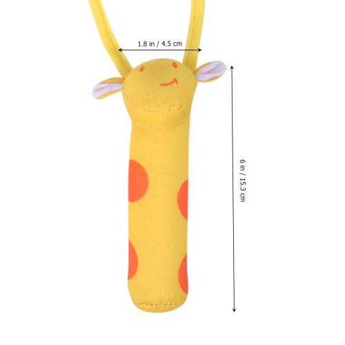 Peluche Animale Cartone Sonaglio Per Giraffa 1