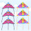 10 Unidades 60 Cm Pipa Triangular De Seda Resistente Ao 3