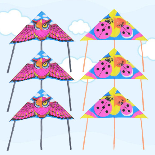 10 Unidades 60 Cm Pipa Triangular De Seda Resistente Ao 2