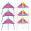 10 Unidades 60 Cm Pipa Triangular De Seda Resistente Ao 4