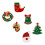 6 Kerst Broche Set Kindermeisje 6