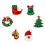 6 Kerst Broche Set Kindermeisje 5