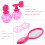 Schönheitskosmetikbox Tragetasche Haarstyling Make-up Set 8