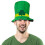 St.Patricks Day Festdräkt Klöverhatt Sammetstopper Hårsmycke 7