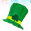 St.Patricks Day Festdräkt Klöverhatt Sammetstopper Hårsmycke 8