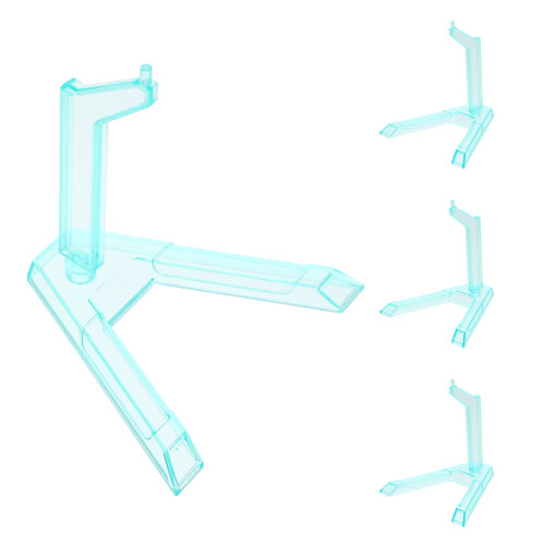4St Lichtgroen Plastic Action Figure Display Stand Voor Model En Pop