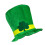 St.Patricks Day Festdräkt Klöverhatt Sammetstopper Hårsmycke 9