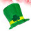 St.Patricks Day Festdräkt Klöverhatt Sammetstopper Hårsmycke 6