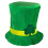 St.Patricks Day Festdräkt Klöverhatt Sammetstopper Hårsmycke 5