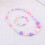Candyfärgad Halsband Armband Blommönster För Barn (Pärlor) 5