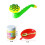 mini brinquedo de plástico chifre cartunado para 4