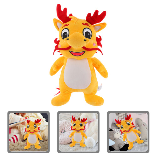 Brinquedo De Pelúcia Dragão Chinês Presente 1