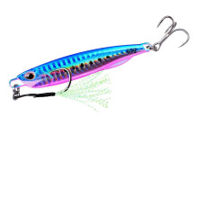 Scale Blade Lure 1060G Sinking Vibration Bait With Artificial Feather For Bass Pike Perch Fishing Color F Size 15G