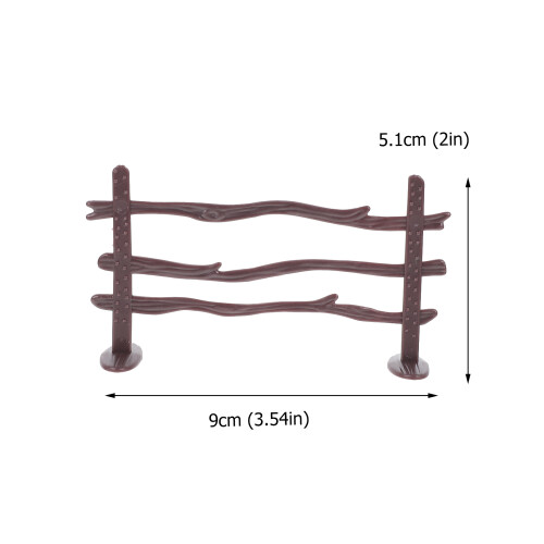 20Pcs Simulation Fence Hästkratt Stängsel Mini Trädgårdsgärd 1