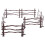 20Pcs Simulation Fence Hästkratt Stängsel Mini Trädgårdsgärd 3