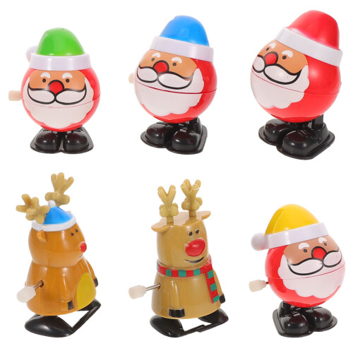 12 Unidades Brinquedo De Corda Natal Com Decorativa