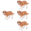 4St Hundefigur Realistisk Modell Utbildningslek För Barn 6