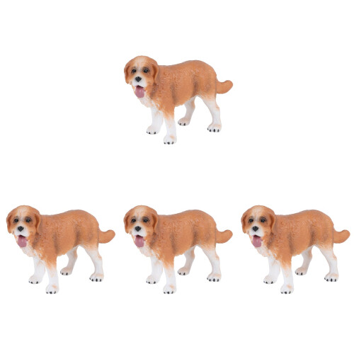 4St Hundefigur Realistisk Modell Utbildningslek För Barn 1
