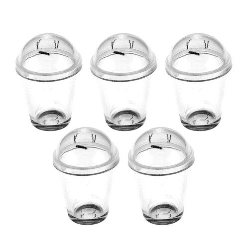 25 Unidades Mini Xícaras De Café Transparentes Para