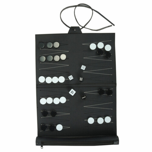 1 Set Backgammon Bordspel Draagbaar Voor Kinderen Tafelgame