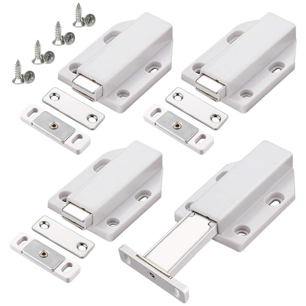 Kitchen Cabinet Hardware, Magnetic Push Latch For Drawers Release With Soft Close Pad, Rustproof And Durable, Ideal For Cabinets Without Self-Closing 9135470846795