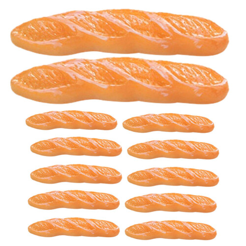 12St Minibrödsmodeller, Mini Husbröd För Dockskåp Dekorationsbröd