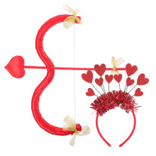 1 Set Av Cupid Båge Huvband För Valentinsdags Kostym
