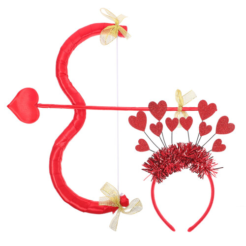 1 Set Av Cupid Båge Huvband För Valentinsdags Kostym