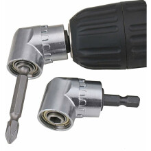Atașament șurubelniță electrică, adaptor cheie hexagonală magnetică compatibilă cu schimbare rapidă, burghiu cu unghi drept de 105 grade