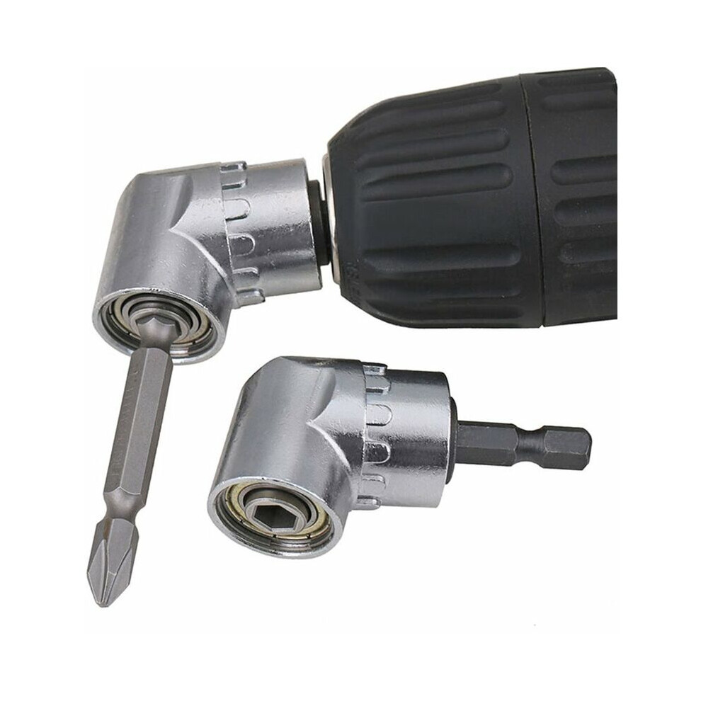 Power Screwdriver Attachment, Quick Change Compatible Hex Magnetic Bit Socket Adaptor, 105 Degree Right Angle Drill For Tight Spaces, Durable Ball Bea 9135470846153