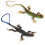 2 Peças De Lagarto Plástico Decoração Brinquedo 2