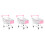 3Pcs Mini Simulado, Decorativo Tamanho S Rosa 3